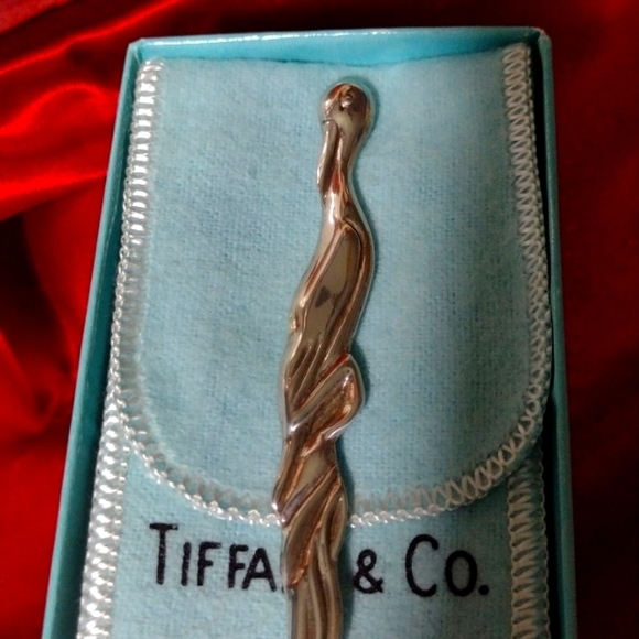 Tiffany & Co. Traditional Stork Baby 🥄 Solid Sterling Silver 22.38gms.